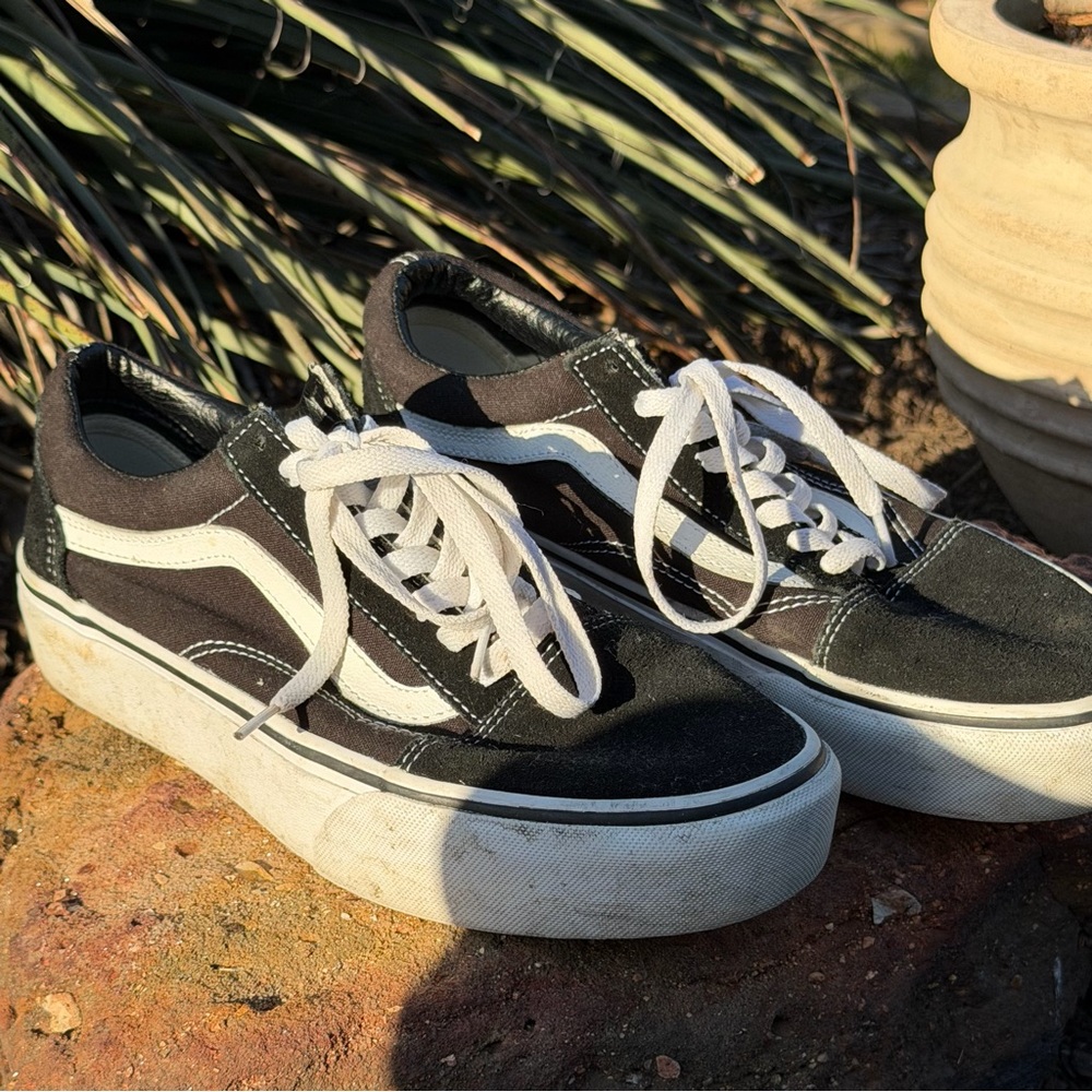 Platform Vans Old Skool Skate Shoes